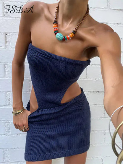 COZY© Strapless Knitted Bodycon Dress