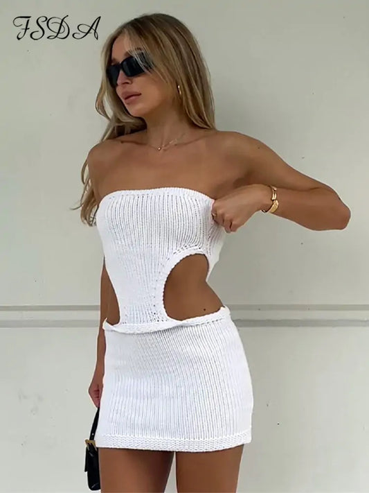 COZY© Strapless Knitted Bodycon Dress