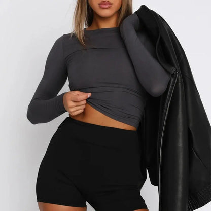 COZY© Bodycon Long Sleeve Shirt