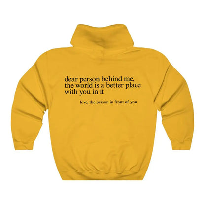 COZY© "Dear Person behind Me" Hoodie