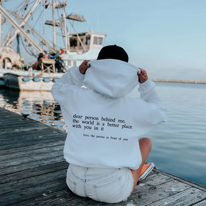 COZY© "Dear Person behind Me" Hoodie